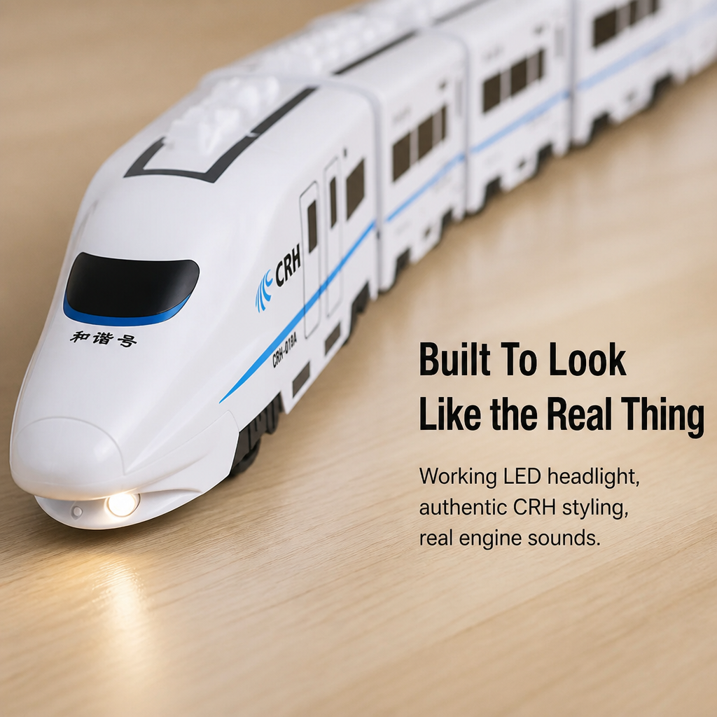 BrainBuzz Express™ — Dash a Lifelike Bullet Train Across Their Bedroom Floor