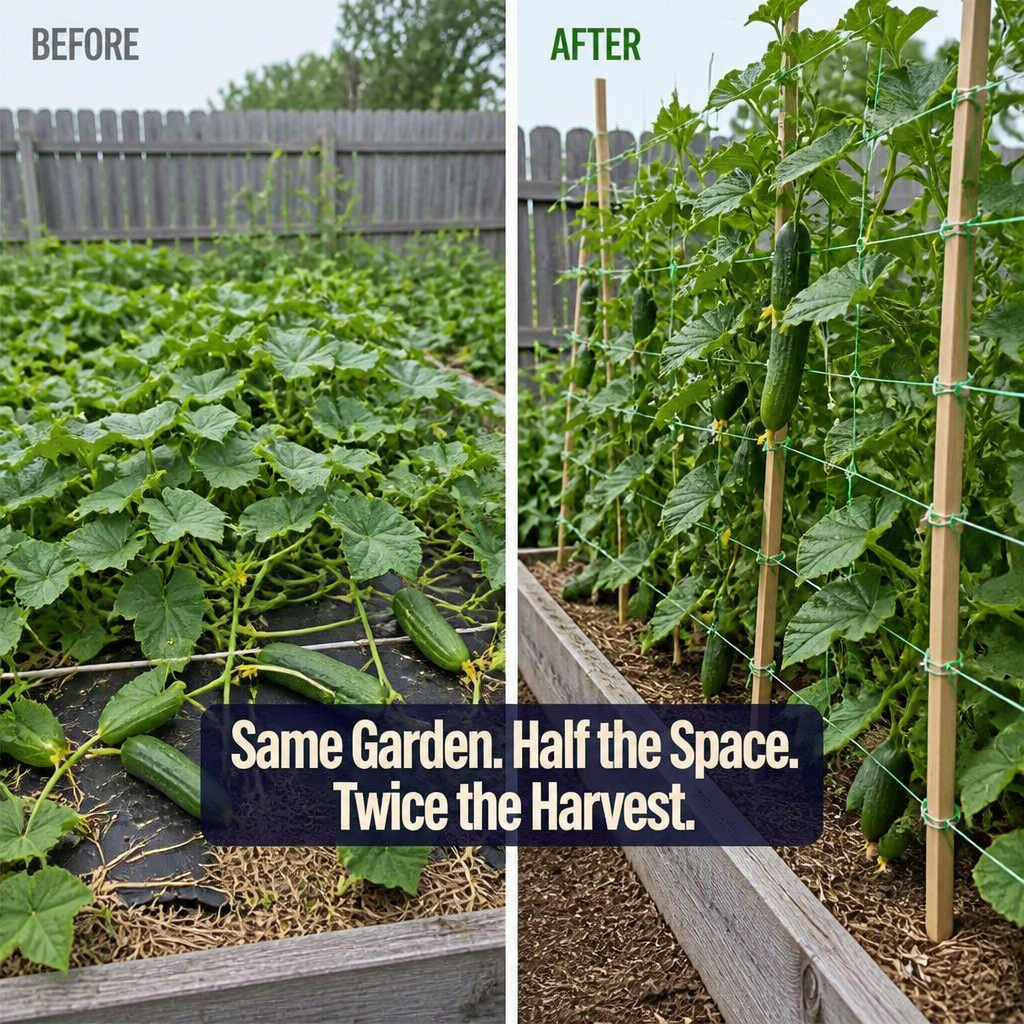 SkyRiseGrid™ — Double Your Yield in Half the Garden Room