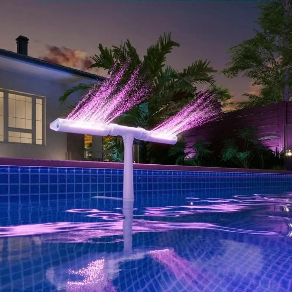 RadiantGlow™ — Turn Your Pool Into a Mesmerizing Oasis of Cool Mist and Magical Light