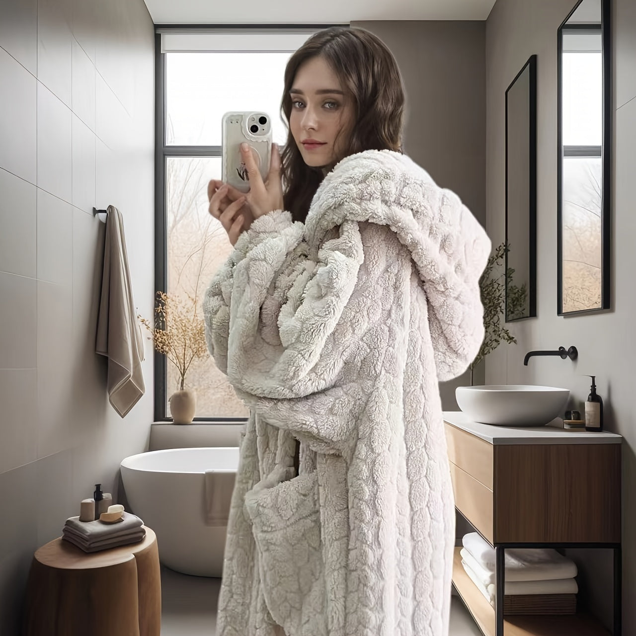 Luxe Comfort Bathrobe – Everyday Elegance Awaits