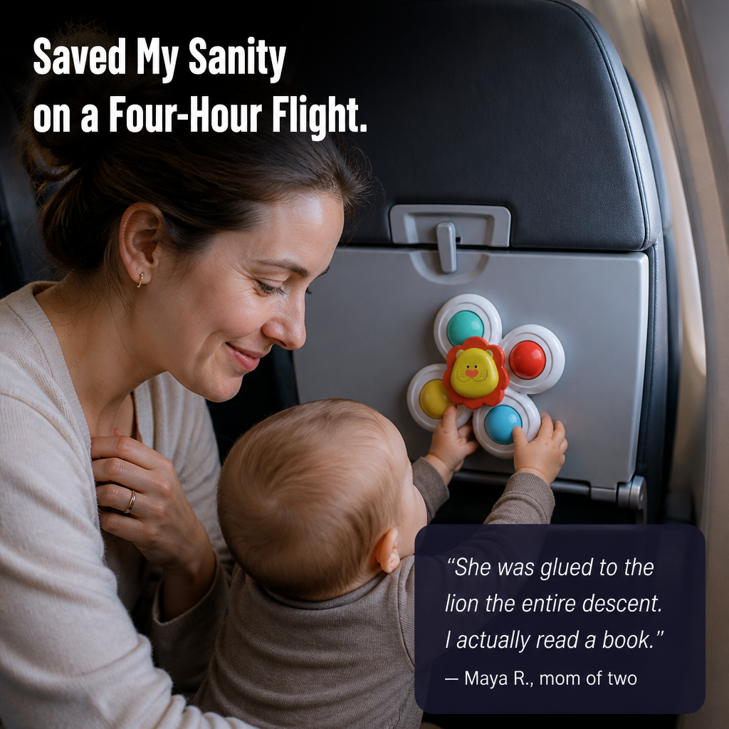 SpinSoothe™ — Place One on the Tray and Enjoy Your Meal Quietly | 3-Pack