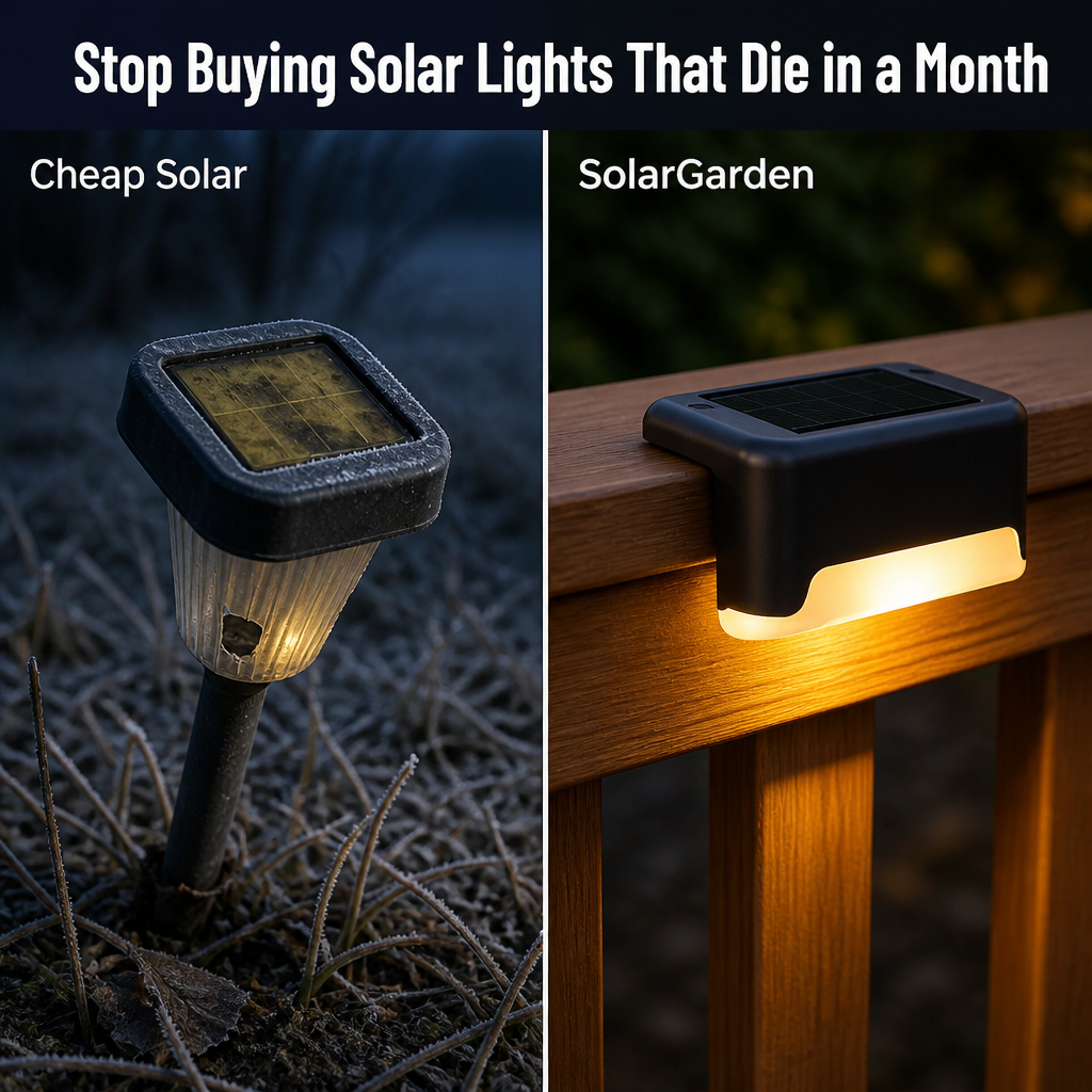 SolarGarden™ — Illuminate Your Deck All Night Without Any Wires or Tools