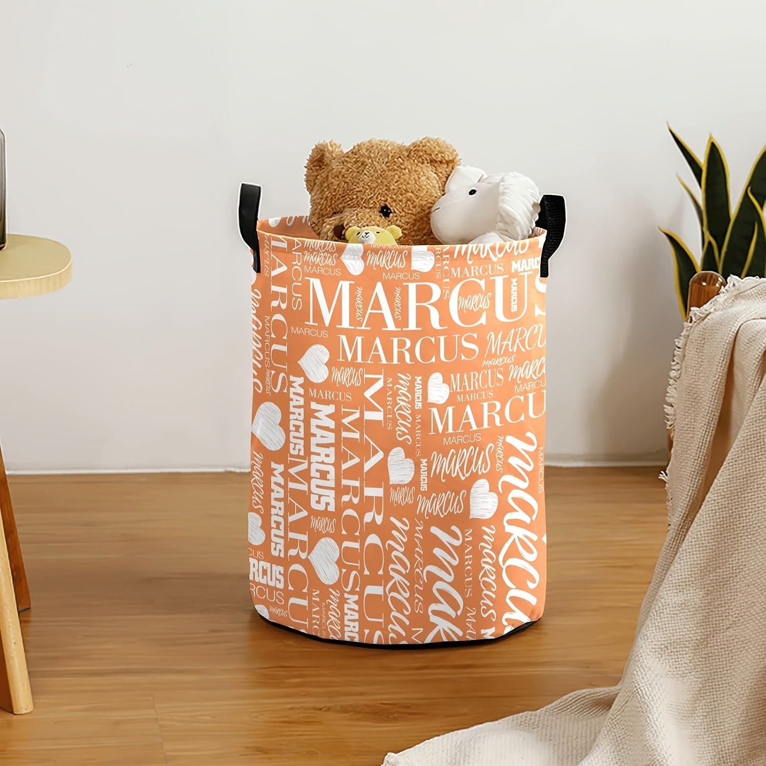 Space-Saving Laundry Organizer with Handles