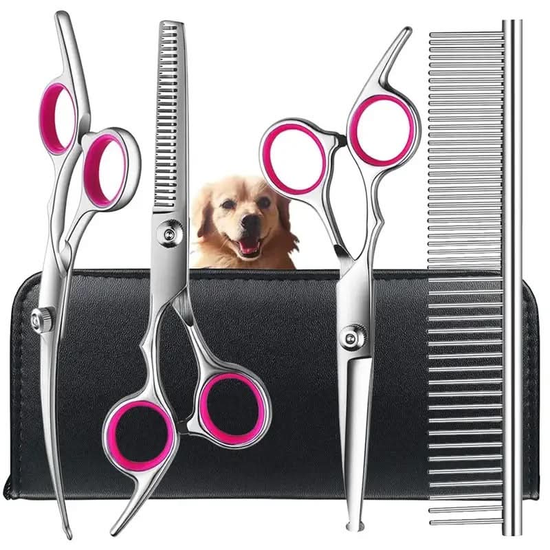 Pet Grooming Scissors Set for Dogs and Cats