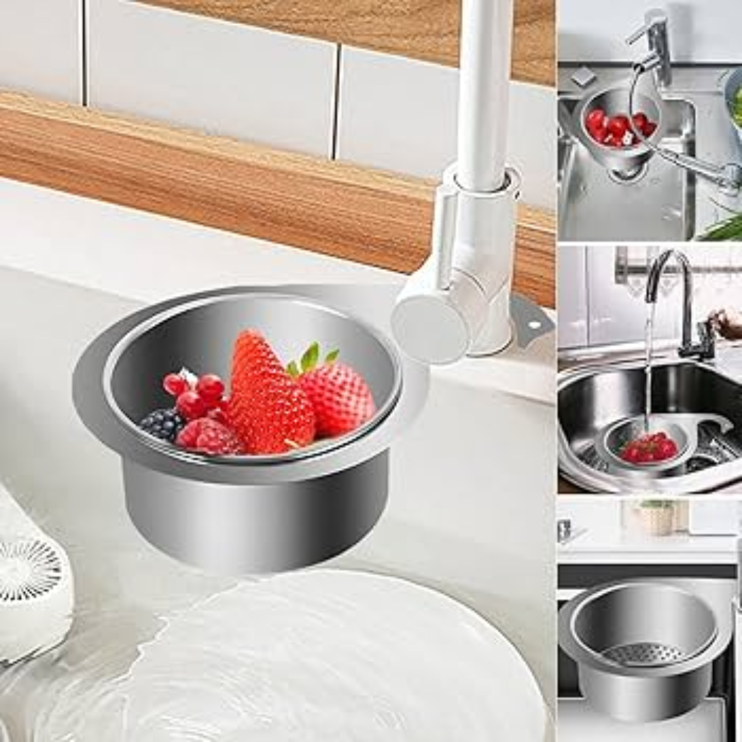 Stainless Steel Sink Basket Strainer | Drain Filter in Swan Shape | SinkStrainer