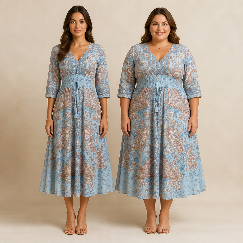 BlossomAura™ Floral Long Dress — Glide Through Life Radiating Effortless Confidence and Timeless Beauty