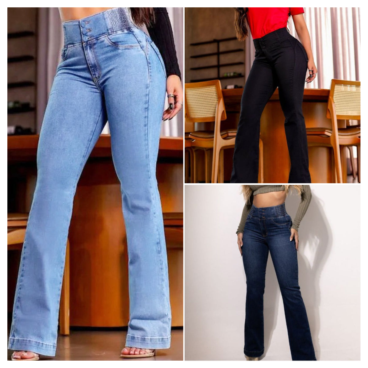 LuxeContour™ High Waist Flare Jeans — Shape Your Curves and Stretch Your Confidence All Day Long