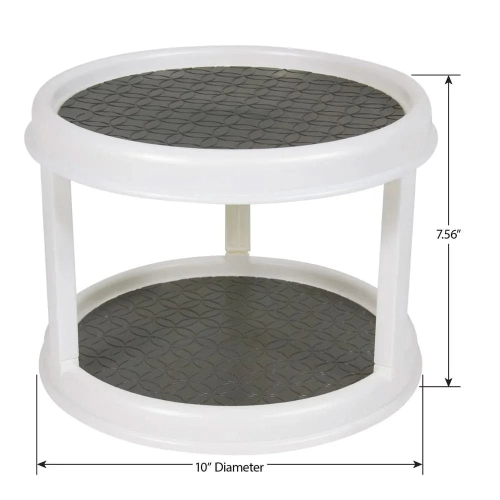 2-Tier Rotating Spice Rack Organizer