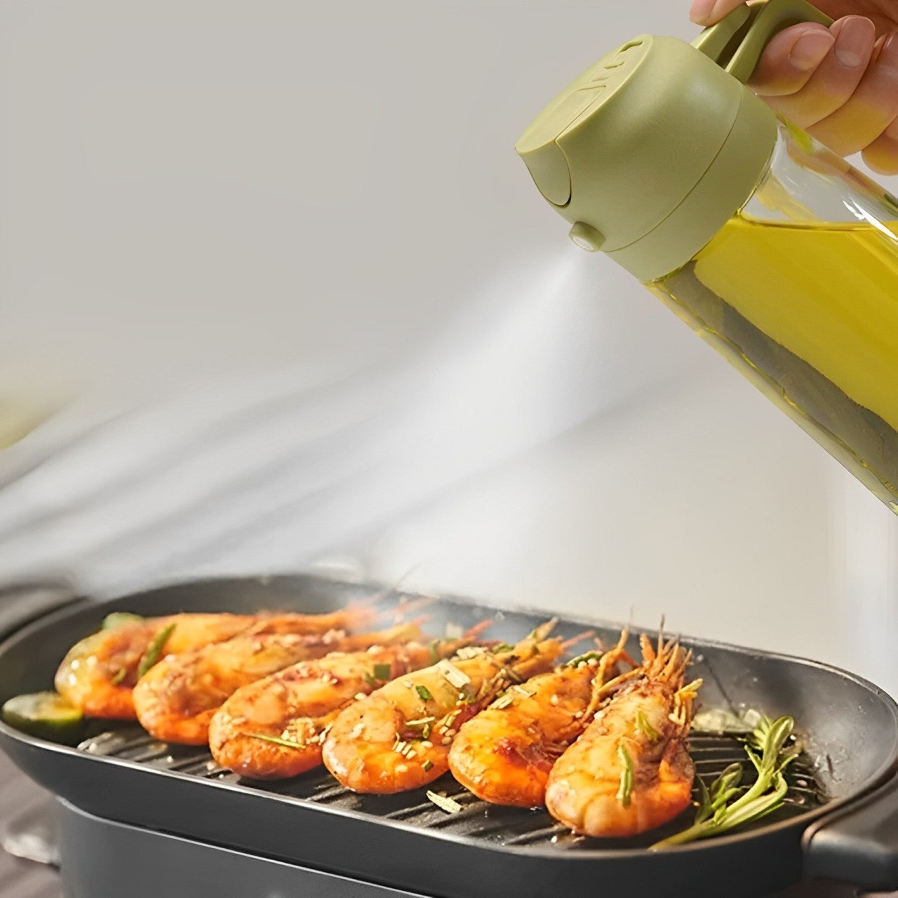 Dual-Function Oil Pourer & Sprayer – Ideal for Cooking & Grilling