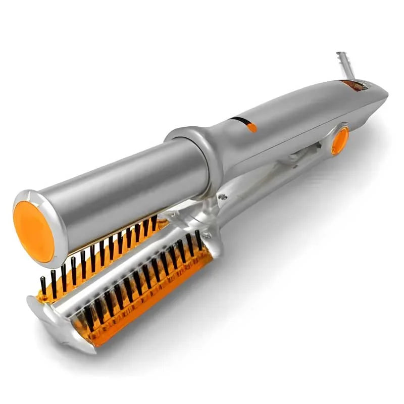 Dual Function Rotating Brush for Effortless Hair Styling