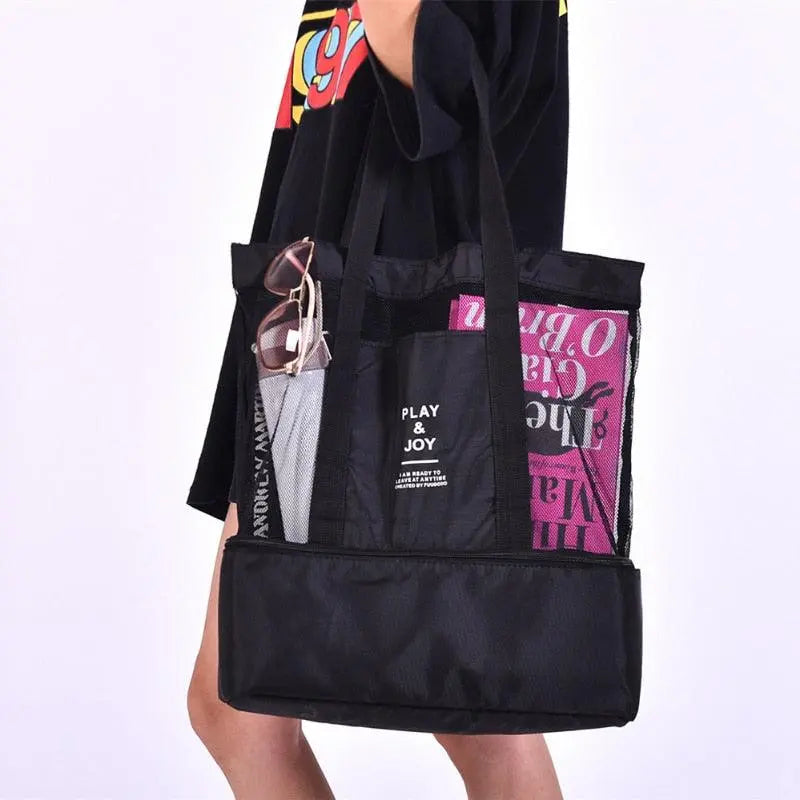Dual Function Shoulder Bag with Insulated Cooler – Perfect for Outings