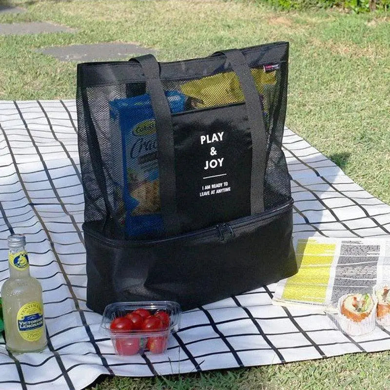 Dual Function Shoulder Bag with Insulated Cooler – Perfect for Outings