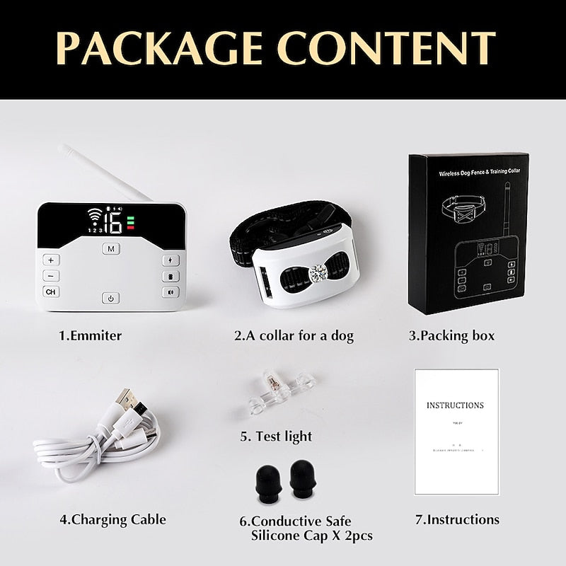 Dual-Function Wireless Pet Containment and Training System
