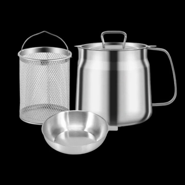 Smart Fry Pot with Built-in Oil Filter for Effortless Cooking