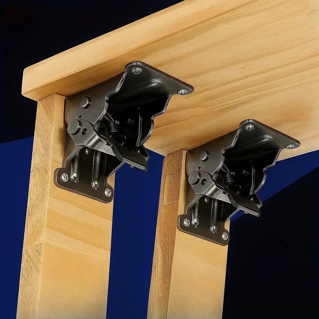 SteelFlex™ Corner Brackets — Unshakable Strength That Folds Away to Free Your Space