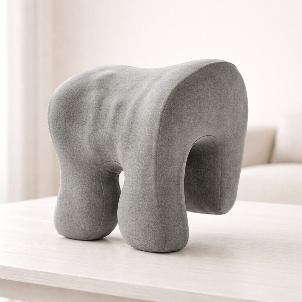 Versatile Memory Foam Head Support Cushion with Velvet Cover