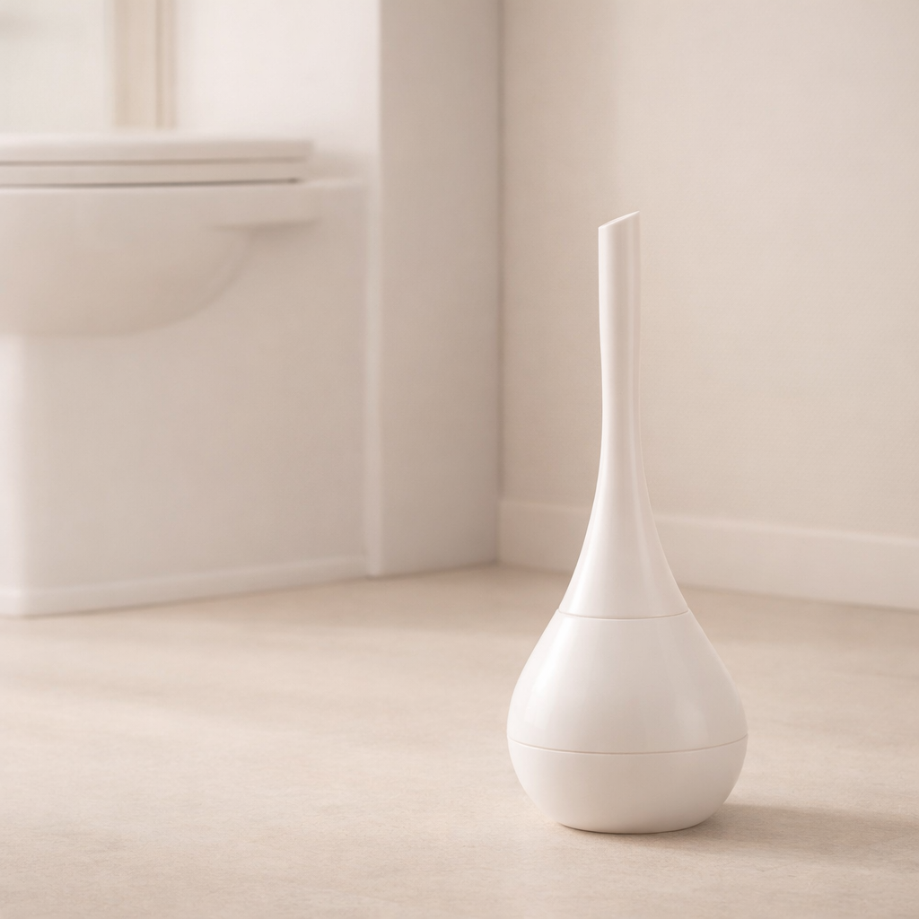 Sleek Toilet Cleaning Set with Stylish Holder