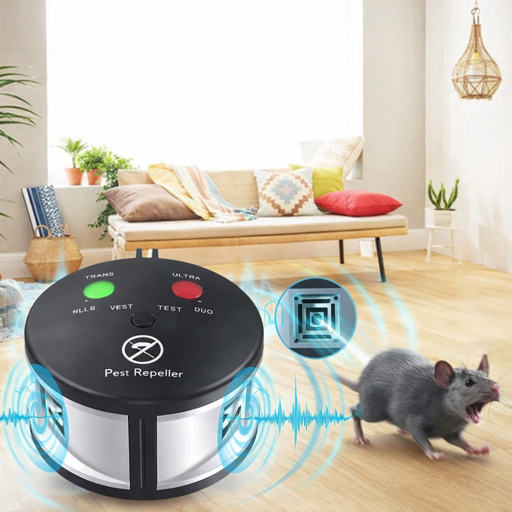 Advanced Ultrasonic Pest Defense System – 5W Metal Design