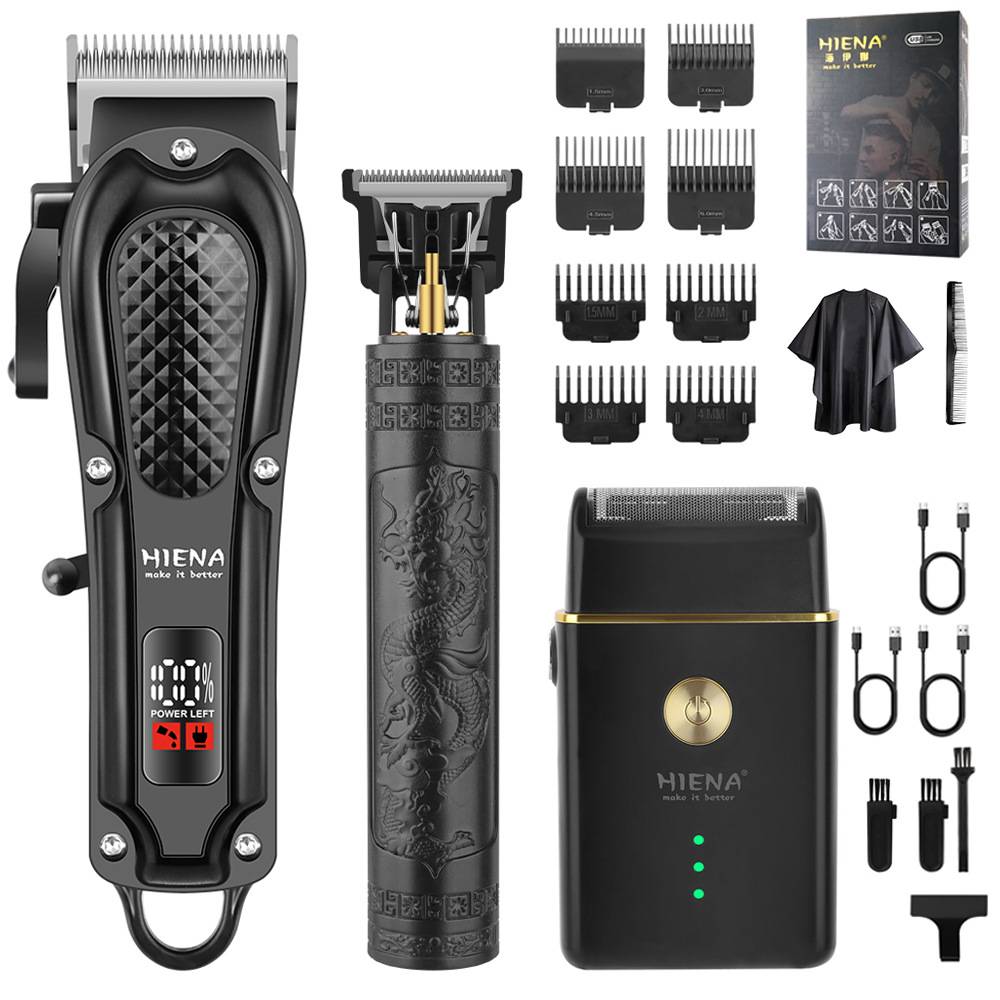 Ultimate Grooming Trio: Wireless Hair & Beard Trimming Set