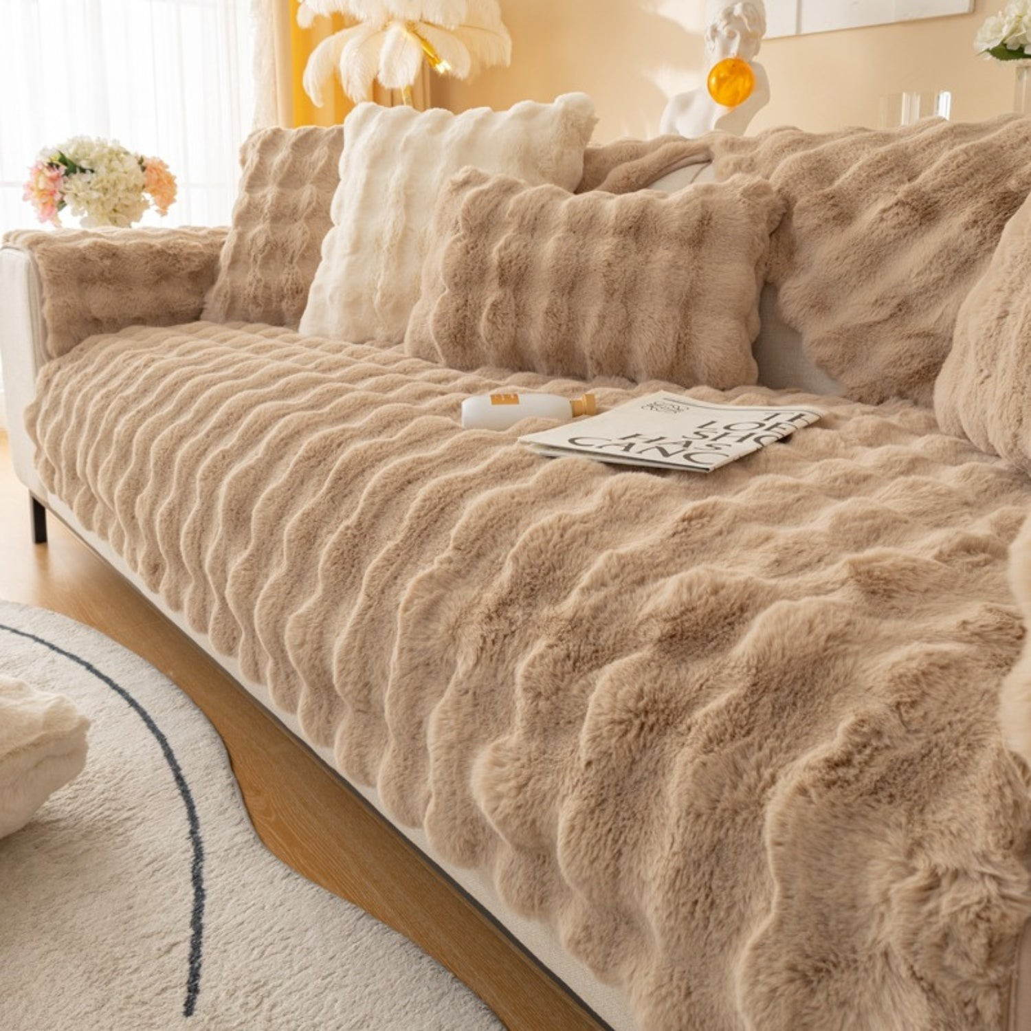 CuddleGuard™ — Wrap Your Sofa in Unshakable Cozy Armor Against Claws and Spills