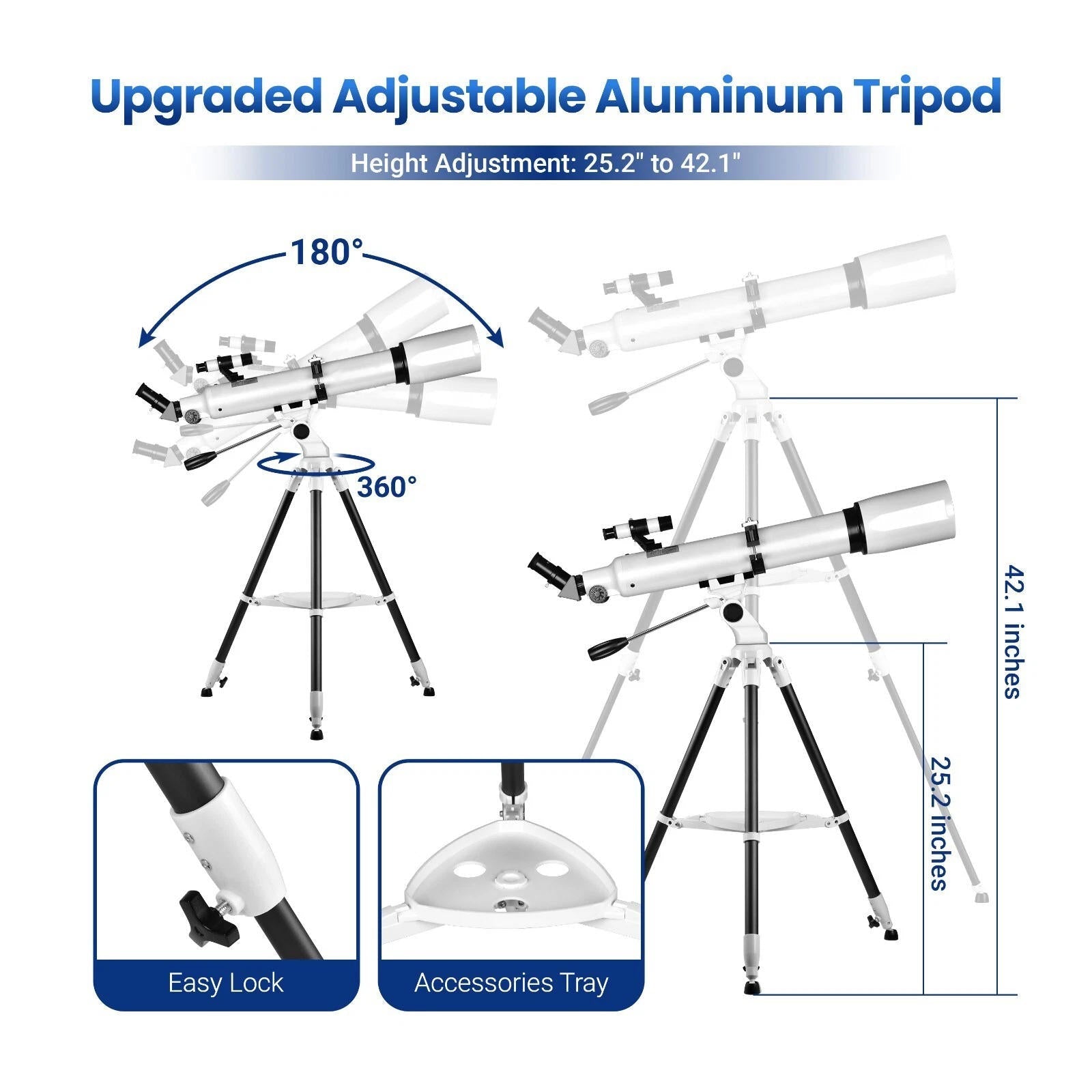 Starlight Explorer 210X Telescope with Tripod & App for Beginners