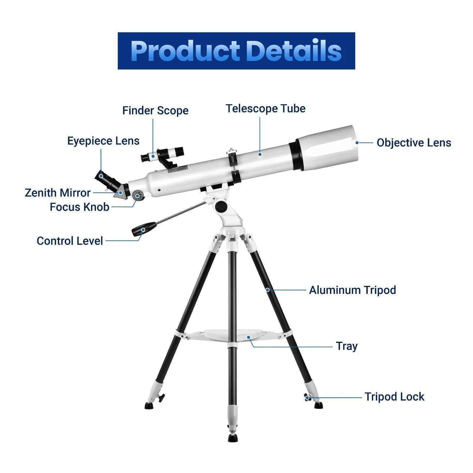 Starlight Explorer 210X Telescope with Tripod & App for Beginners