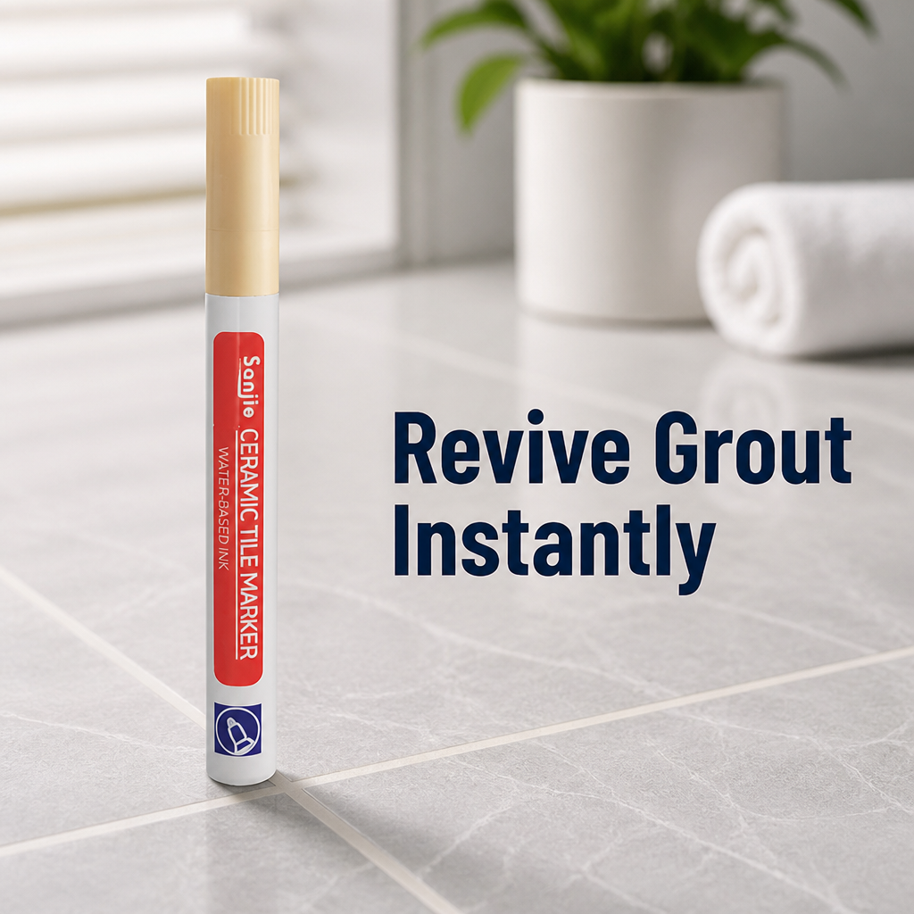 PureSeal™ Grout Renewal Pen — Instantly Revive Grout and Lock Out Mold for a Spotless, Proud Home
