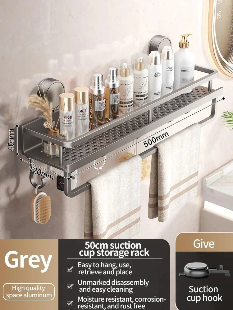 Suction Cup Shower Shelf | Drill-Free Setup | Drip Guard | SnapShelv