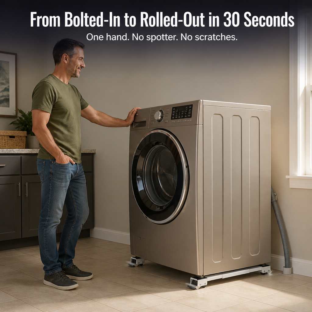 SlideMaster™ — Slide Heavy Appliances Solo with Zero Strain and Total Floor Protection