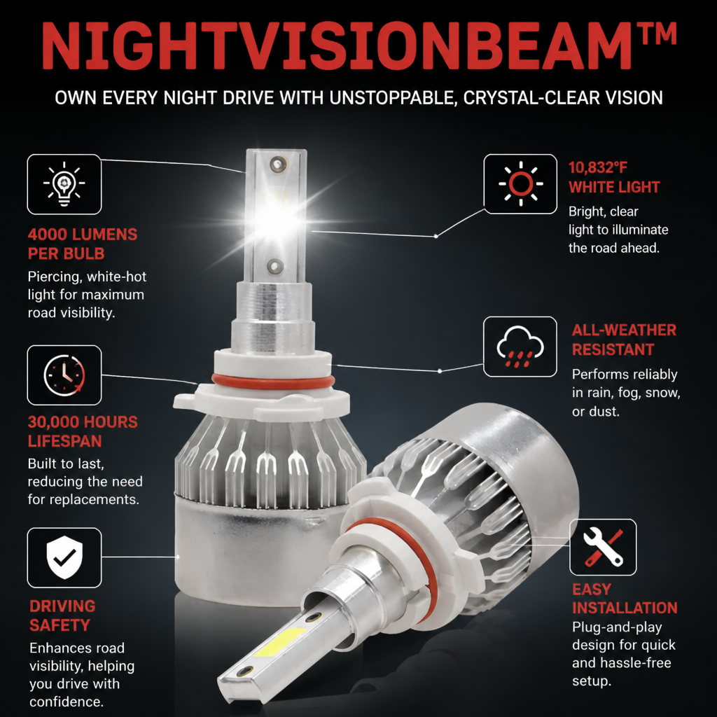 NightVisionBeam™ — Own Every Night Drive with Unstoppable, Crystal-Clear Vision