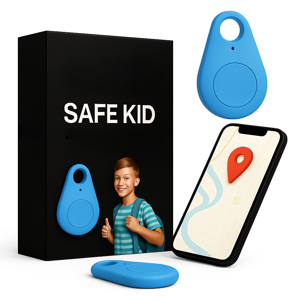 Child Safety GPS Tracker with Waterproof Design & SOS Alerts