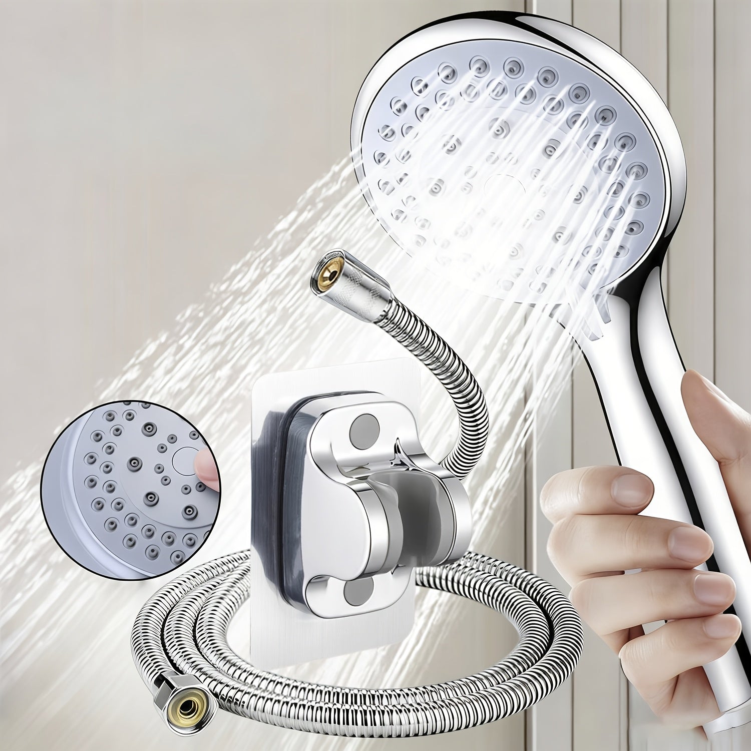 AquaPulse – Versatile High-Pressure Shower Head System