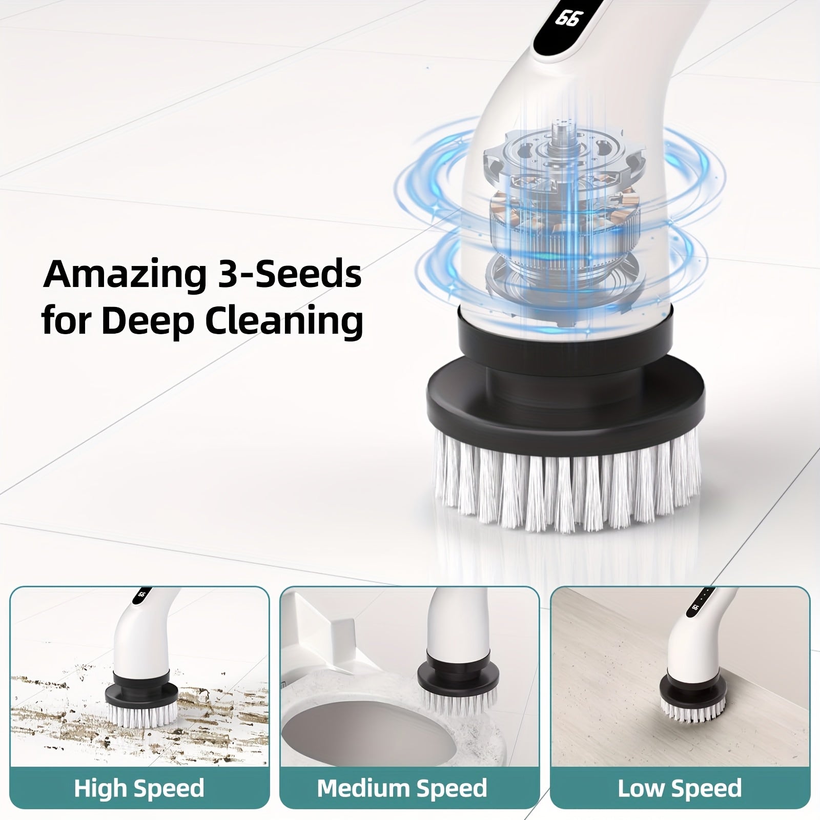 SparkClean - 9-in-1 Electric Cleaning Brush Toolkit for Home & Auto