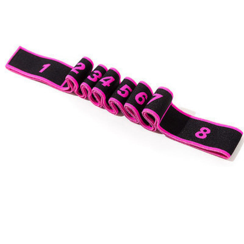 8-Segment Resistance Bands for Stretching, Yoga, and Strength Workouts