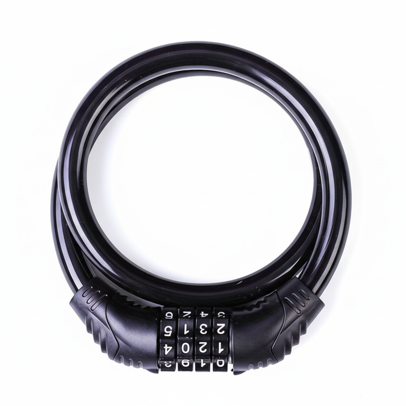 SecureFlex - Heavy-Duty Steel Cable Lock with Custom Code Access