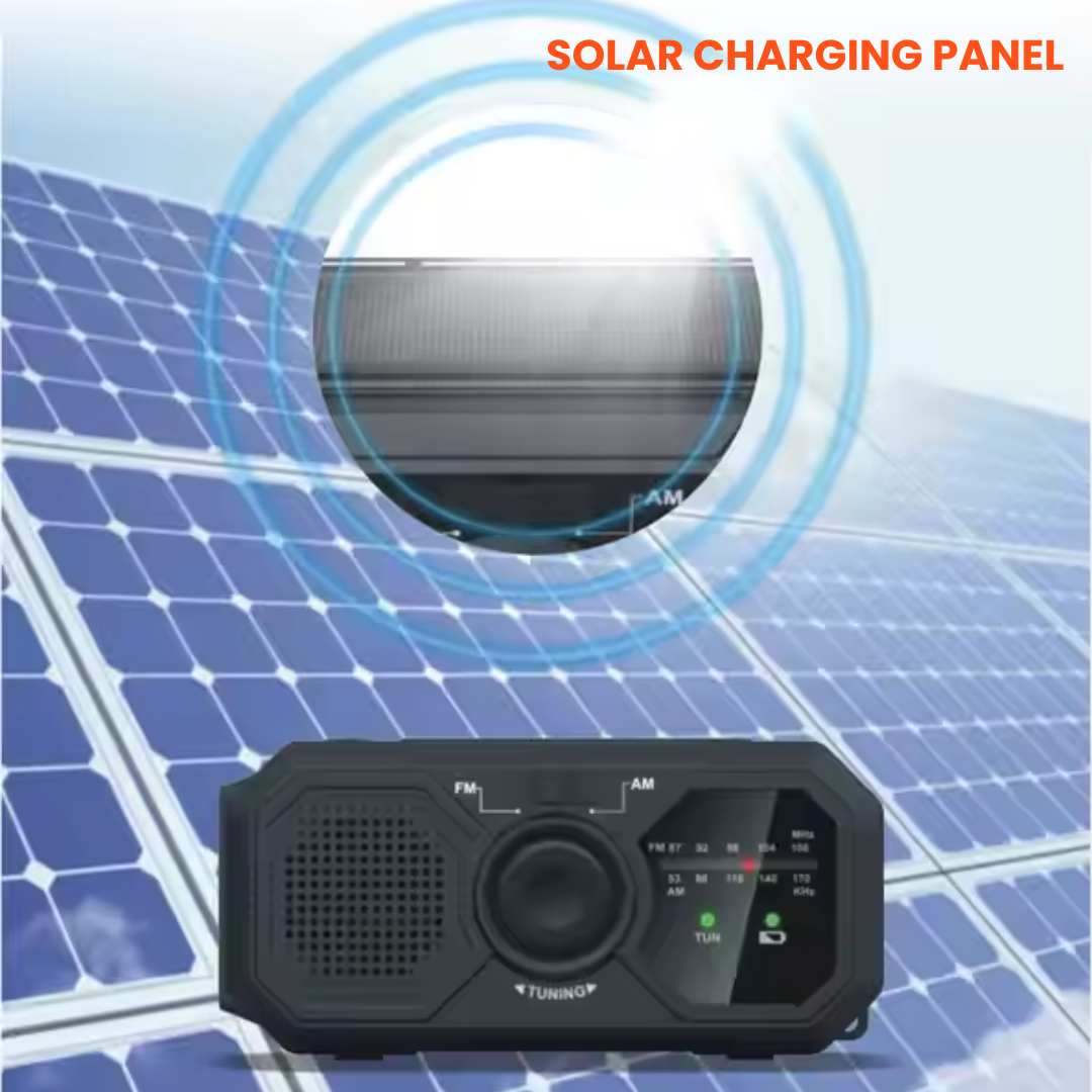 Ultimate Survival Radio – Solar and Hand Crank Power