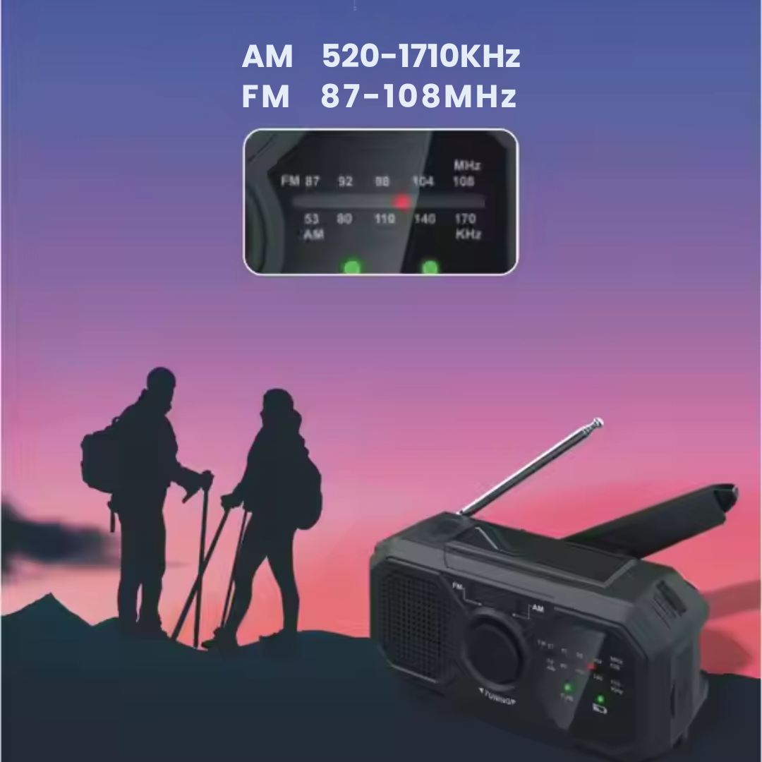 Ultimate Survival Radio – Solar and Hand Crank Power