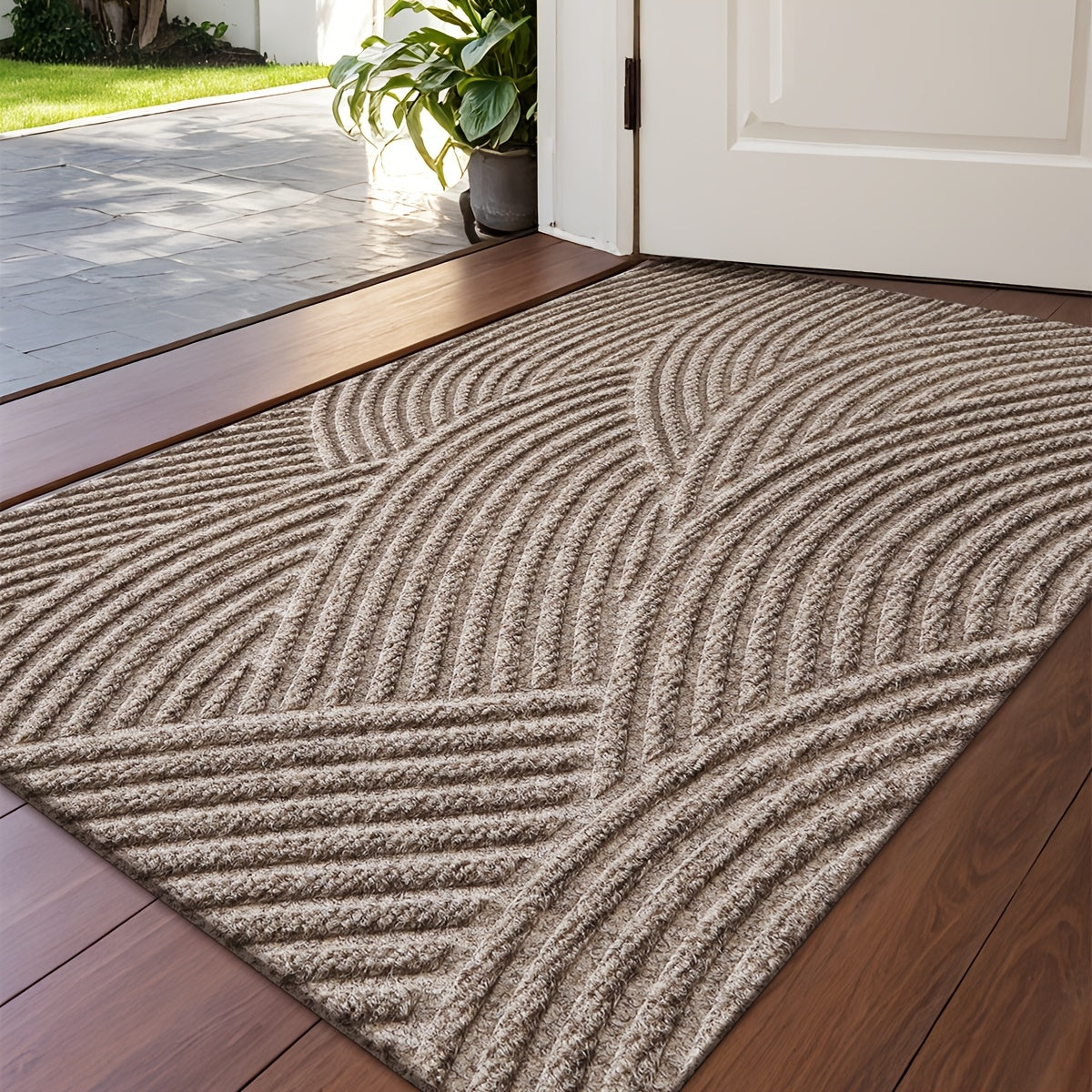 Stylish Non-Slip Geometric Entryway Mat for Your Home