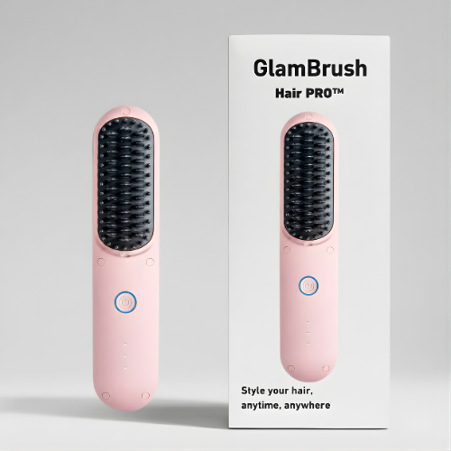 SilkSculpt™ Heat Brush — Transform Tangled, Frizzy Hair into Silky Smooth Confidence Instantly