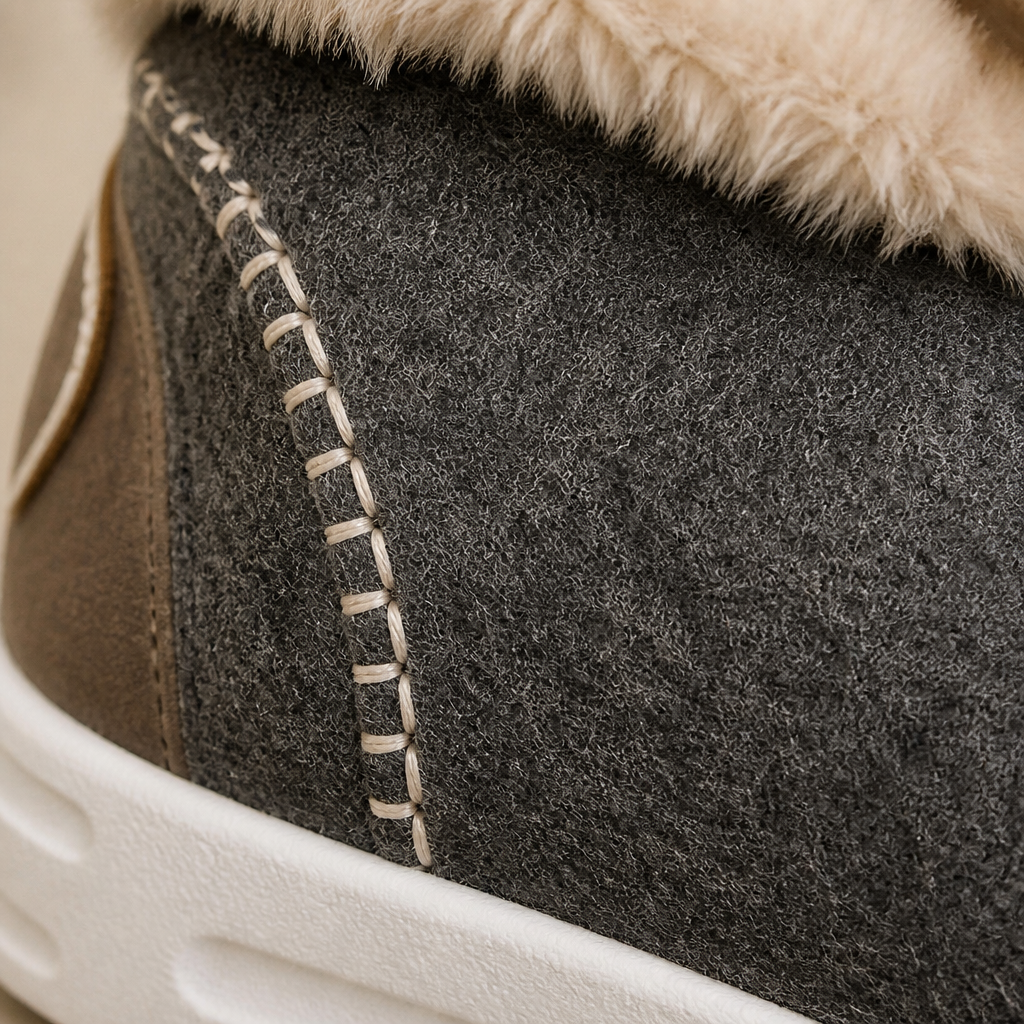 StrideEase™ – Warm Faux Fur-Lined Slip-On Winter Boots