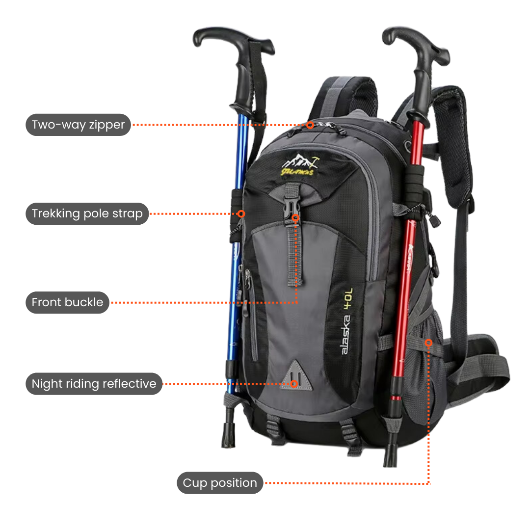 All-Weather Adventure Pack – 40L Hiking Companion