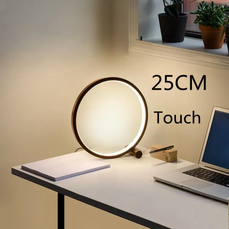 LightCircle - Minimalist Touch-Control Table Lamp with Dimming Feature