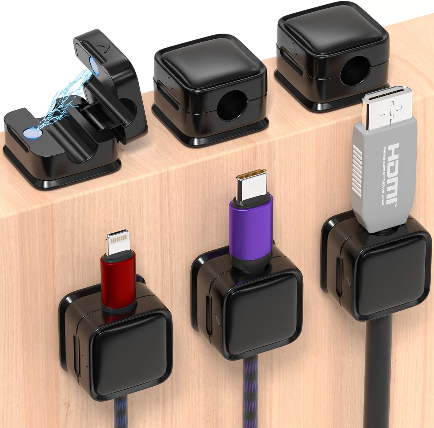 NexaSnap™ Magnetic Cable Keeper — Snap Your Cables Into Effortless, Clutter-Free Control