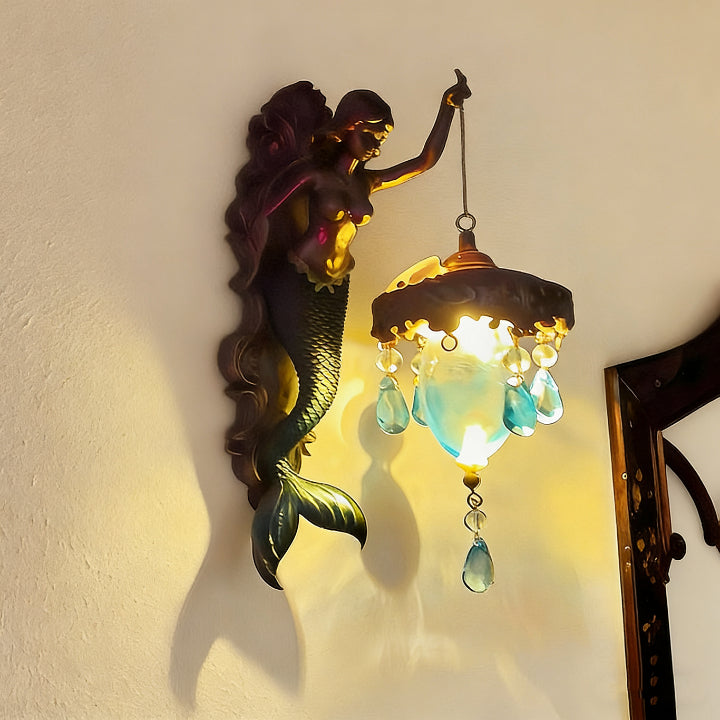 Mermaid-Inspired Wall Lamp