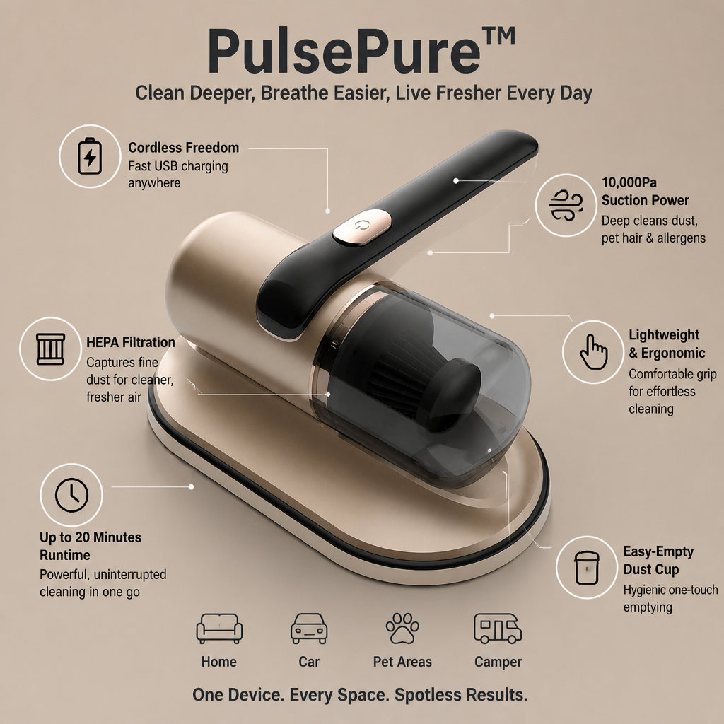 PulsePure™ — Clean Deeper, Breathe Easier, Live Fresher Every Day