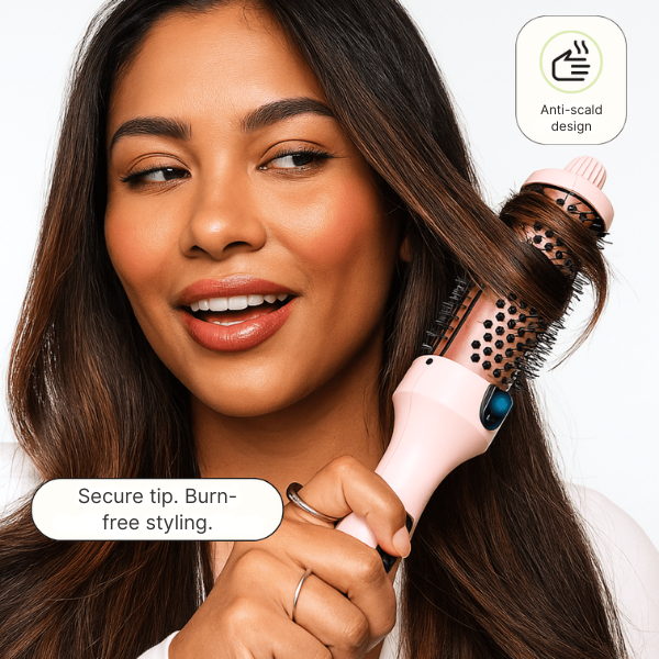 Glissora™ Ionic Ceramic Heated Brush — Transform Tangled Hair into Silky, Show-Stopping Shine Instantly