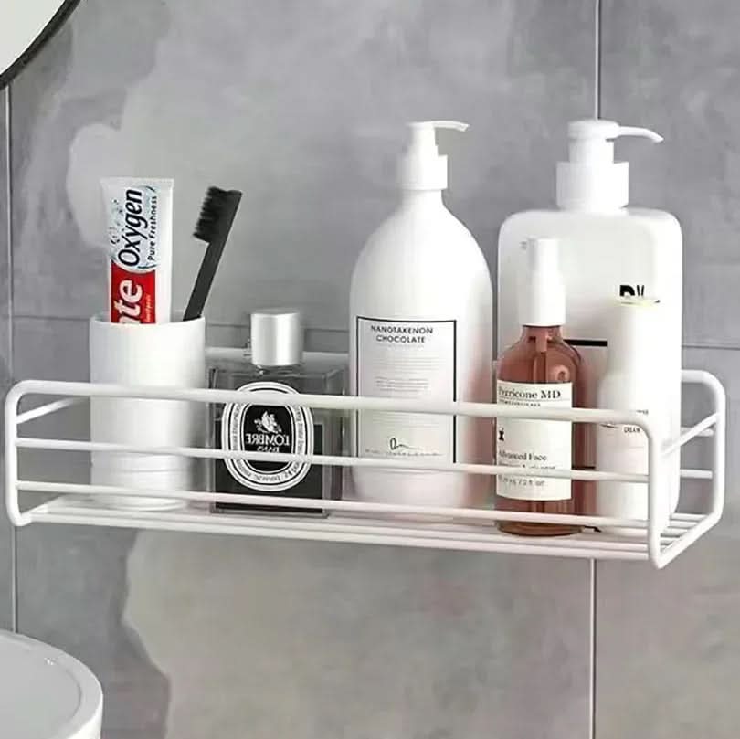 Metal Bathroom Shelf Organizer - Wall Mounted Storage Solution