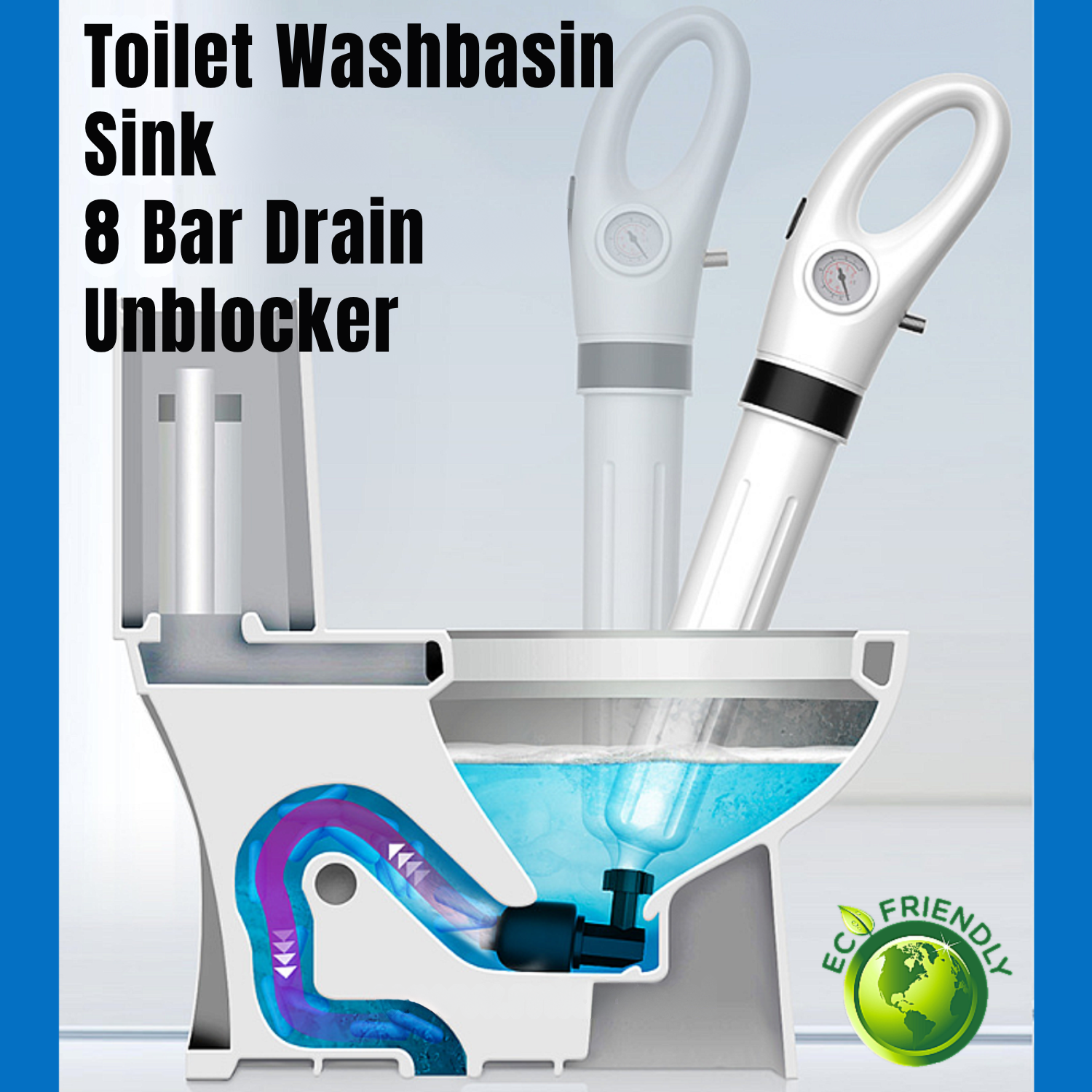ForceFlow™ — Take Control and Blast Away Clogs Instantly for Stress-Free Drains