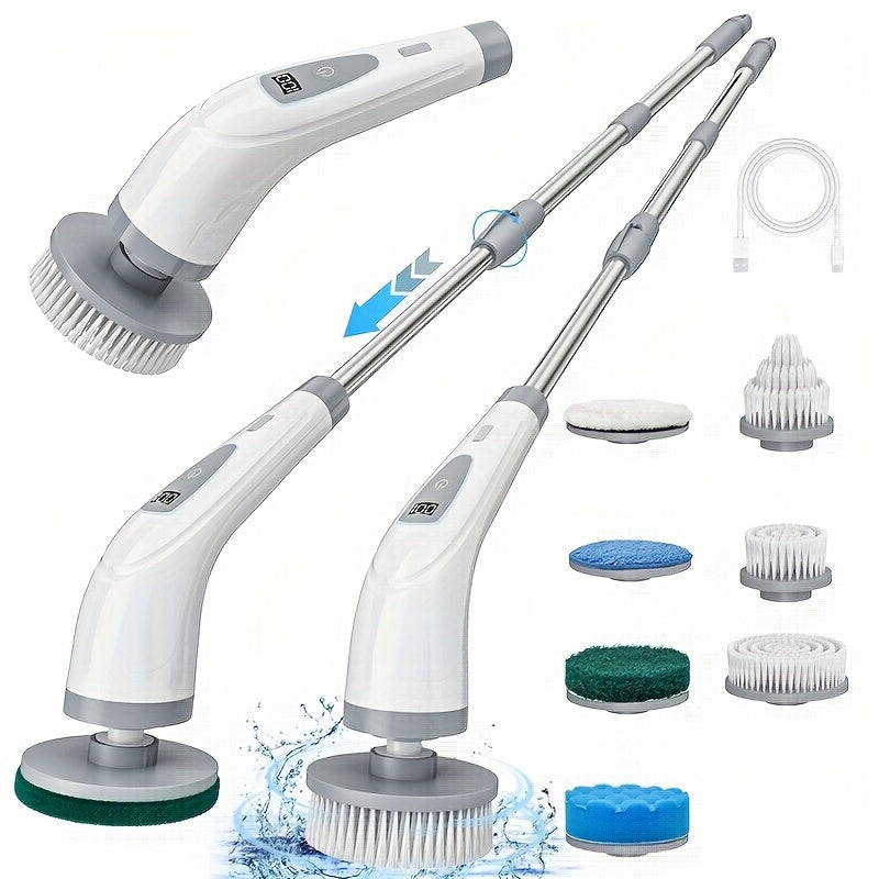 EazyClean - Cordless Electric Scrubbing Tool with Extendable Grip
