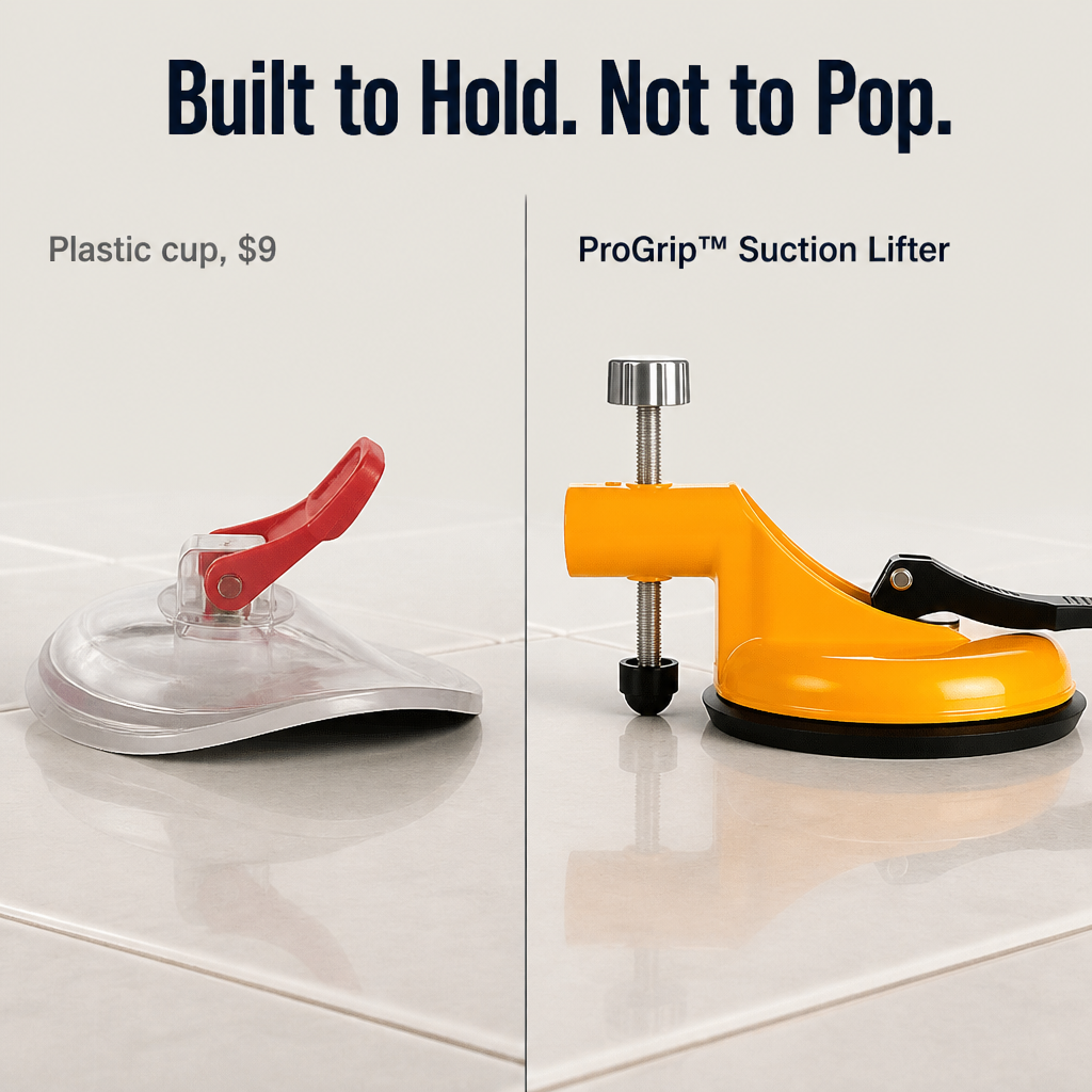 ProGrip™ — Solo Lift Heavy Tile, Glass, and Mirrors Without Any Slip